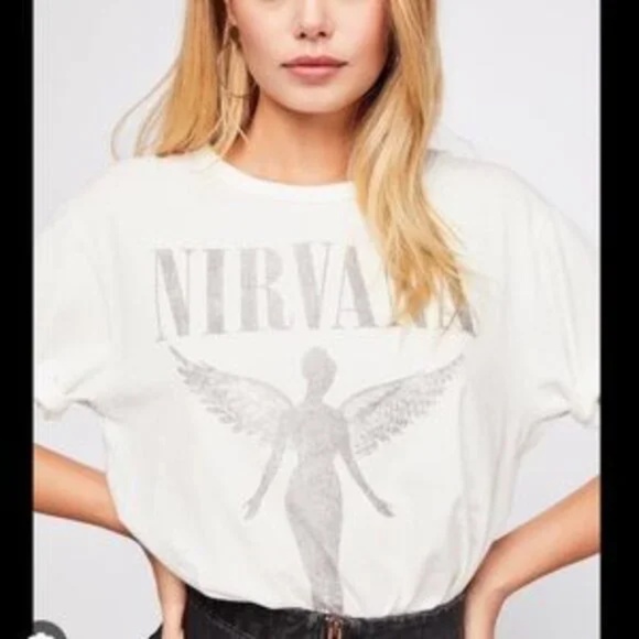Nirvana x Trunk x Free People Band Tee XS - Picture 1 of 5